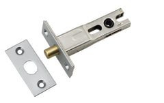 Privacy Bolt Round Bolt Brushed Chrome Backset 60mm