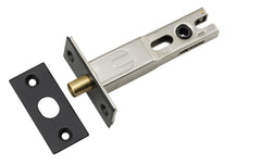 Privacy Bolt Round Bolt Matt Black Backset 70mm