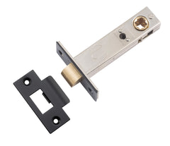 Tube Latch Split Cam 'T' Striker Matt Black Backset 70mm