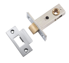 Tube Latch Split Cam 'T' Striker Brushed Chrome Backset 45mm