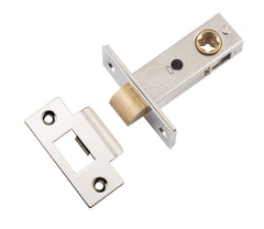 Tube Latch Split Cam 'T' Striker Polished Nickel Backset 45mm