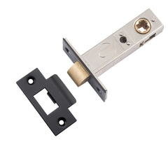 Tube Latch Split Cam Hard Sprung 'T' Striker Matt Black Backset 60mm