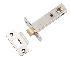 Tube Latch Split Cam Hard Sprung 'T' Striker Polished Nickel Backset 70mm