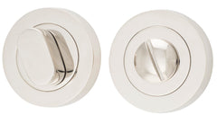 Privacy Turn Oval Concealed Fix Round Polished Nickel D52xP23mm
