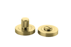 Privacy Turn Brunswick Concealed Fix Round Knurled Brushed Gold PVD D52xP35mm