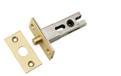 Privacy Bolt Round Bolt Brushed Gold PVD Backset 45mm