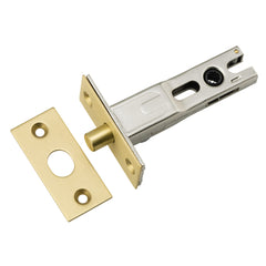 Privacy Bolt Round Bolt Brushed Gold PVD Backset 60mm