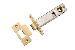 Tube Latch Split Cam 'T' Striker Brushed Gold PVD Backset 70mm