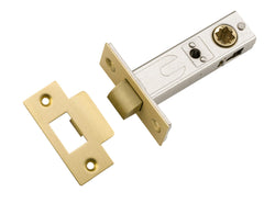Tube Latch Split Cam Hard Sprung 'T' Striker Brushed Gold PVD Backset 60mm