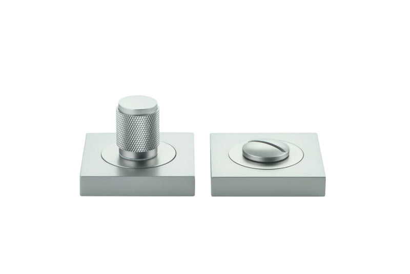 Privacy Turn Brunswick Concealed Fix Square Knurled Satin Nickel