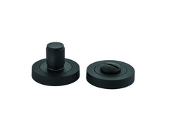 Privacy Turn Brunswick Concealed Fix Round Knurled Matt Black D52xP35mm