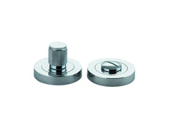 Privacy Turn Brunswick Concealed Fix Round Knurled Polished Chrome D52xP35mm