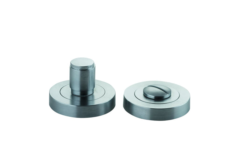 Privacy Turn Berlin Concealed Fix Round Brushed Chrome D52xP35mm