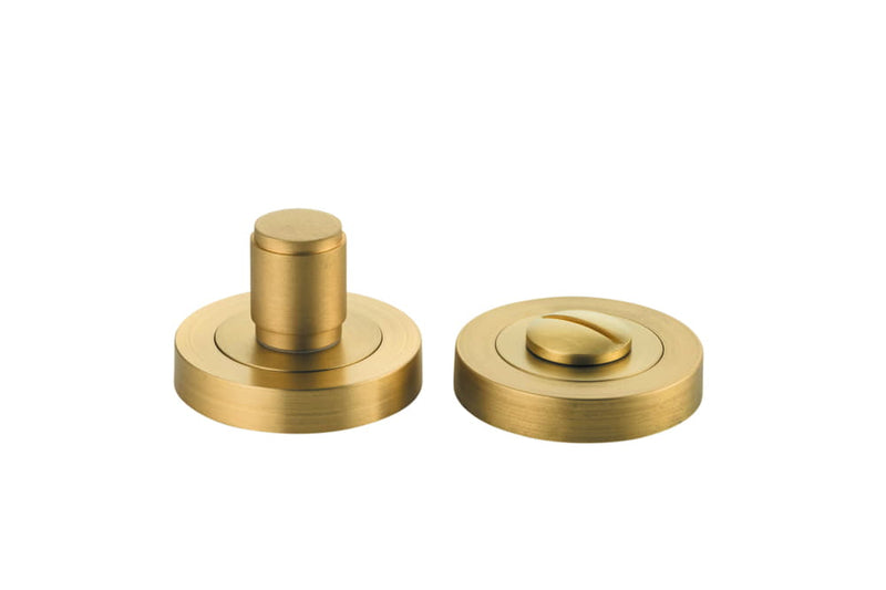Privacy Turn Berlin Concealed Fix Round Brushed Brass D52xP35mm