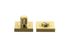 Privacy Turn Brunswick Concealed Fix Square Knurled Brushed Gold PVD