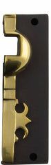 Rim Lock Carpenters Left Hand Keeper Unlacquered Brass Matt Black