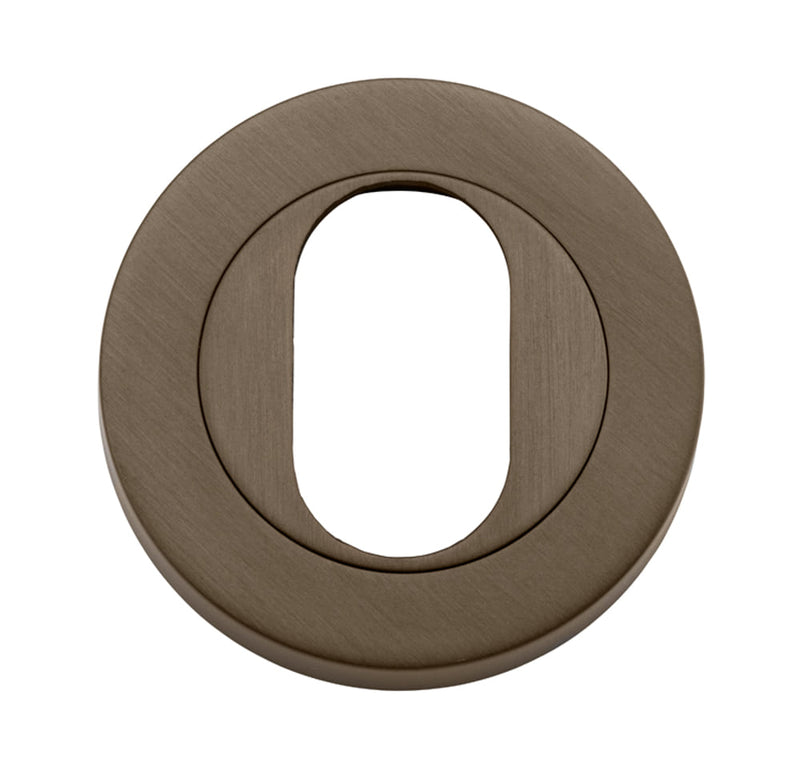Escutcheon Oval Round Pair Signature Brass