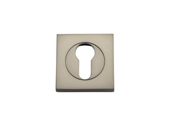 Escutcheon Euro Concealed Fix Square Pair Satin Nickel