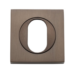 Escutcheon Oval Square Pair Signature Brass