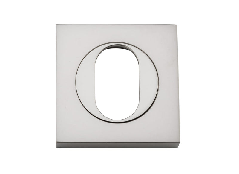 Escutcheon Oval Square Pair Satin Nickel H52xW52xP10mm