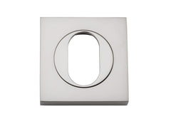 Escutcheon Oval Square Pair Satin Nickel H52xW52xP10mm