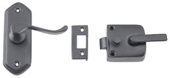 Screen Door Latch Right Hand External Matt Black