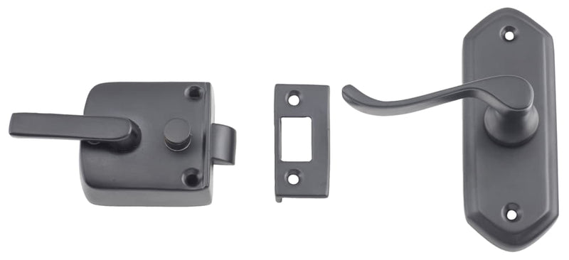 Screen Door Latch Left Hand External Matt Black