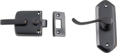 Screen Door Latch Left Hand External Antique Copper