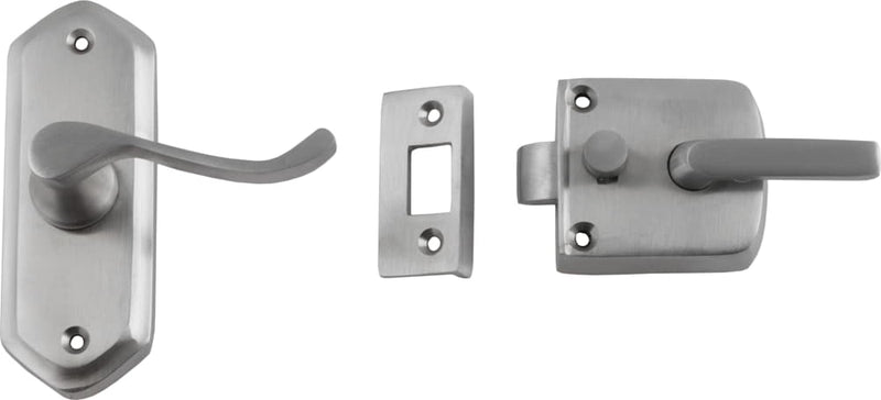 Screen Door Latch Right Hand External Satin Chrome