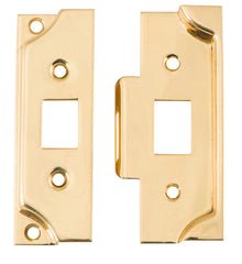 Rebate Kit to Suit Split Cam Tube Latch Polished Brass H95xW38mm