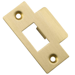 T' Striker For Tube Latch Universal To Suit Metal Door Frame Brushed Gold PVD