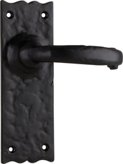 Door Lever Gloucester Iron Latch Pair Matt Black