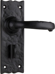 Door Lever Gloucester Iron Privacy Pair Matt Black