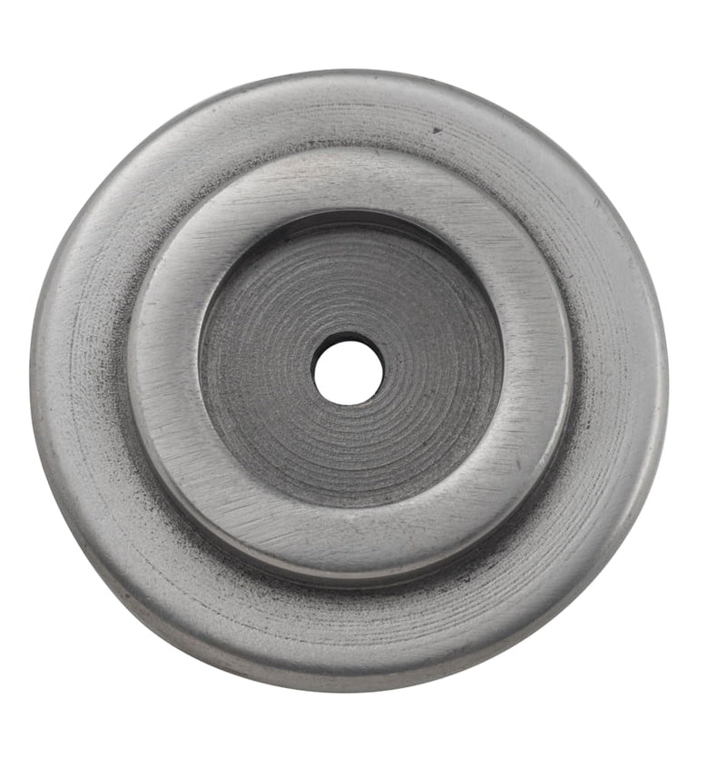 Backplate For Domed Cupboard Knob Iron Polished Metal 25mm