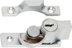 Sash Fastener Locking Narrow Zinc Alloy Satin Chrome