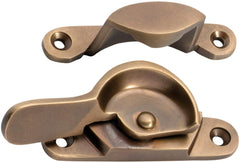 Sash Fastener Narrow Antique Brass
