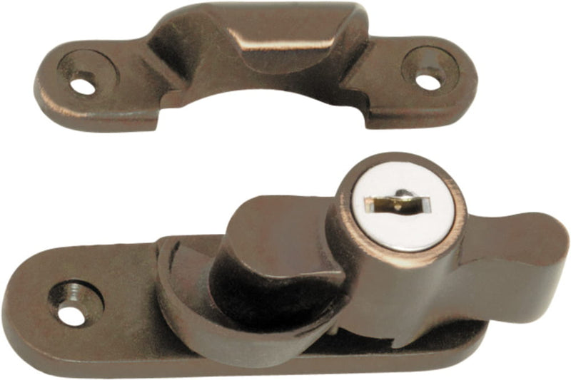 Sash Fastener Locking Zinc Alloy Antique Brass