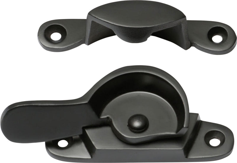 Sash Fastener Narrow Matt Black