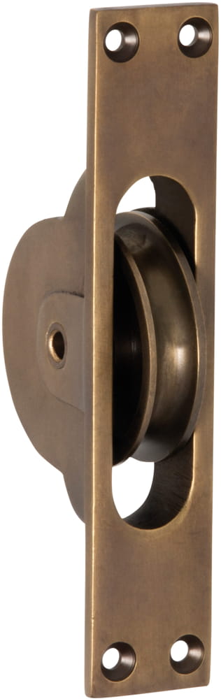 Sash Pulley Antique Brass