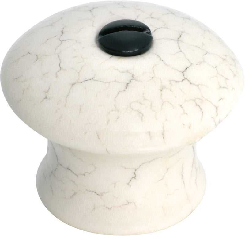 Cupboard Knob Crazed Ivory Porcelain 38mm