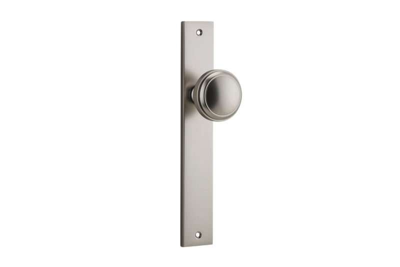 Door Knob Paddington Rectangular Latch Satin Nickel