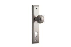 Door Knob Guildford Stepped Euro Satin Nickel