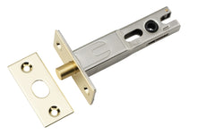 Privacy Bolt Round Bolt Polished Brass Backset 70mm
