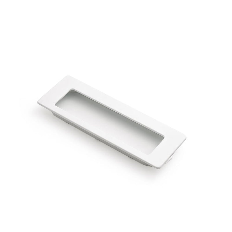 Flush 145mm Flush Pull Matt White