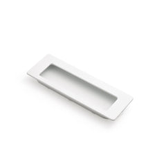 Flush 145mm Flush Pull Matt White
