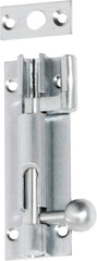 Barrel Bolt Offset Satin Chrome 75mm