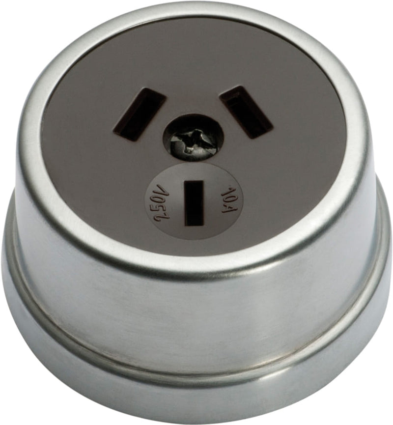 Socket Traditional Brown Mechanism Satin Chrome