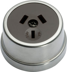 Socket Traditional Brown Mechanism Satin Chrome