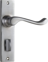 Door Lever Fremantle Privacy Pair Satin Chrome