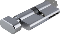 ** N/A - Limited Stock** Euro Cylinder Key Thumb 6 Pin Chrome Plated 70mm